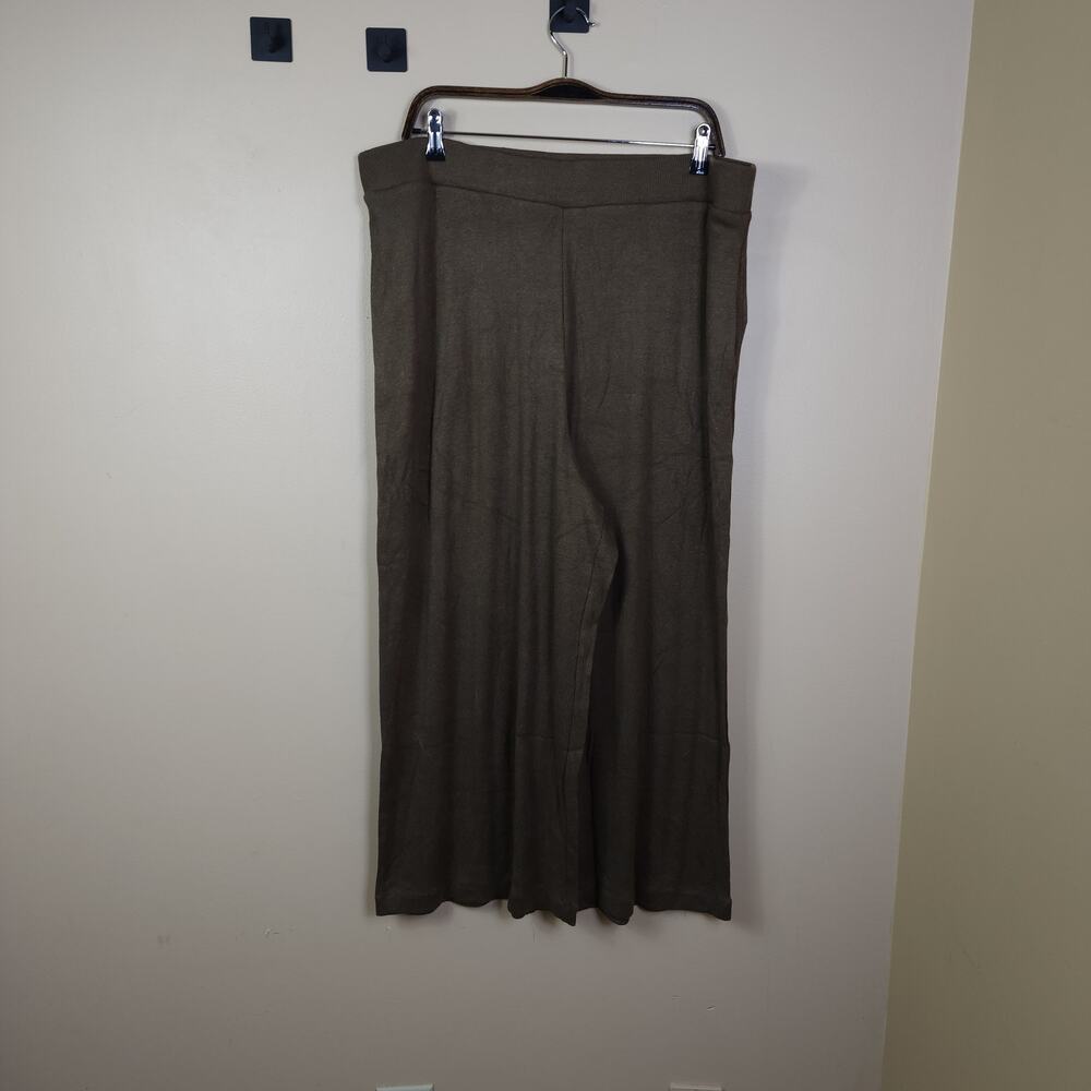 Banana Republic Knit Wide-Leg Lounge Pant in Olive Size XL